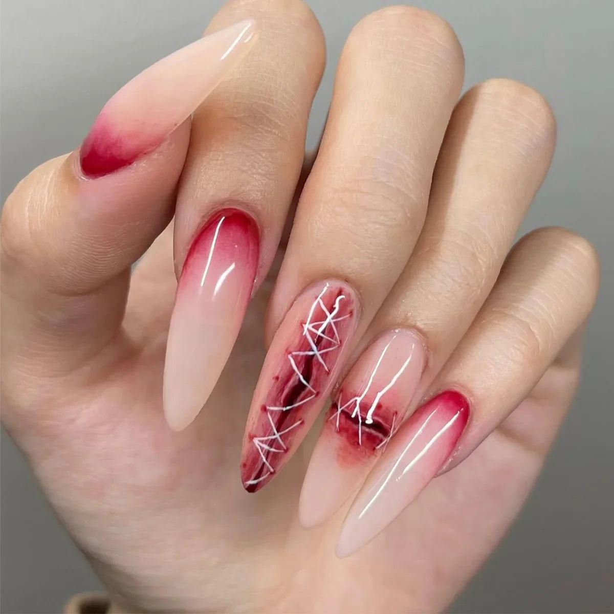 Chic Black Butterfly Nail Set-10