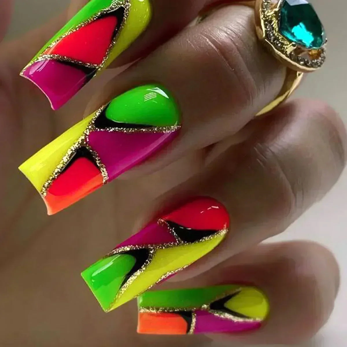 Chic Noir Ballerina Press-On Nails-2