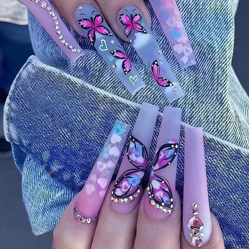 Chic Noir Ballerina Press-On Nails-3