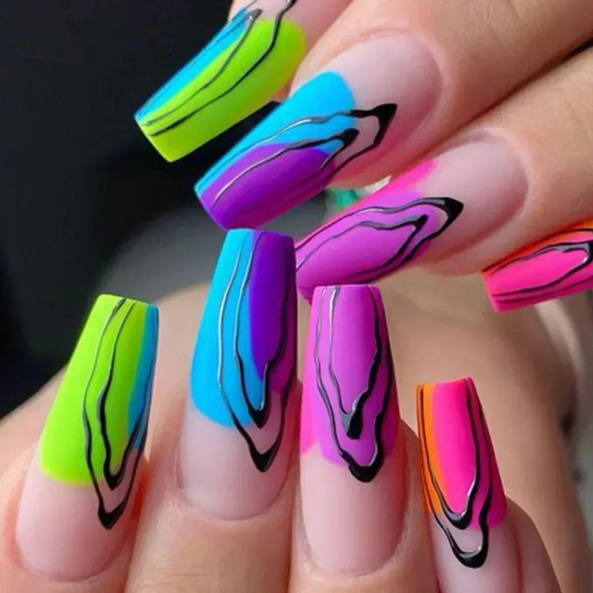 Chic Noir Ballerina Press-On Nails-7