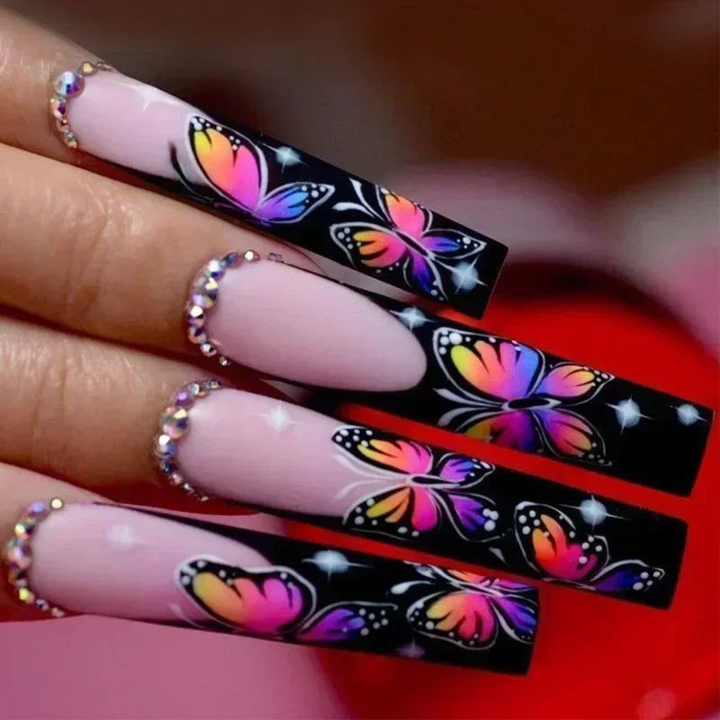 Chic Noir Ballerina Press-On Nails-9