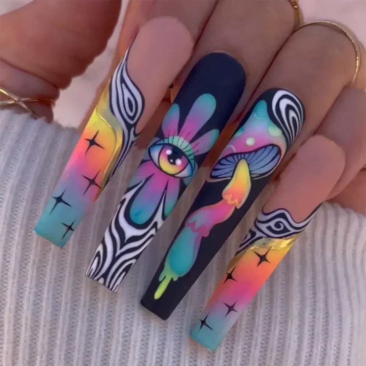 Chic Noir Ballerina Press-On Nails-10