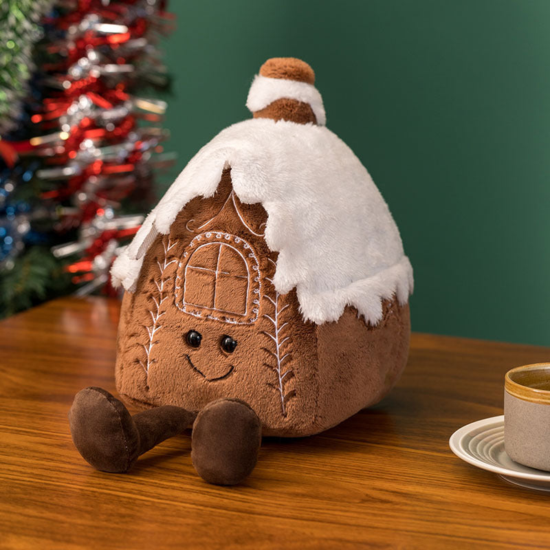 Christmas Gingerbread Man Igloo And Christmas Tree Plush Toy-5