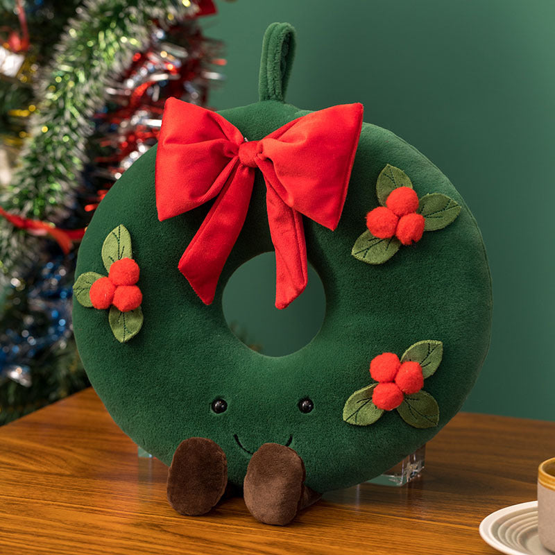 Christmas Gingerbread Man Igloo And Christmas Tree Plush Toy-6