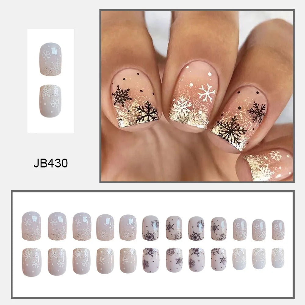 Christmas Glam Stiletto Nails-4