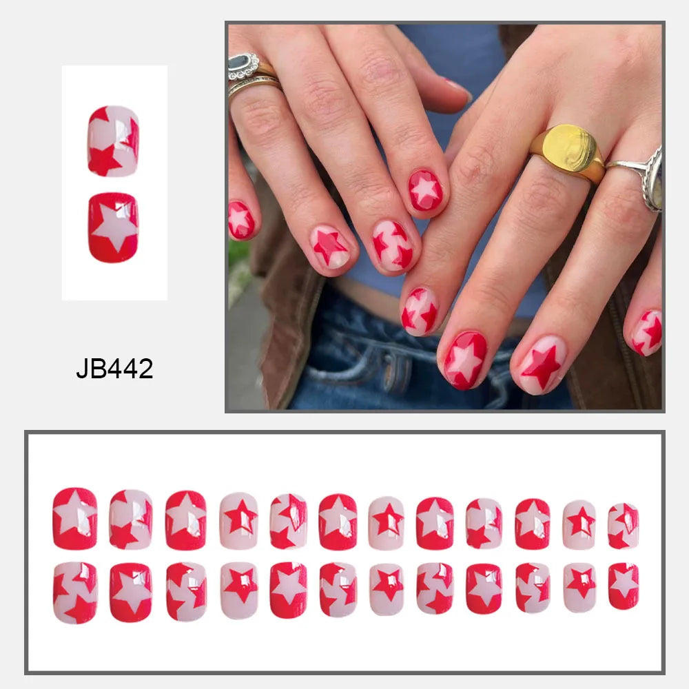 Christmas Glam Stiletto Nails-8