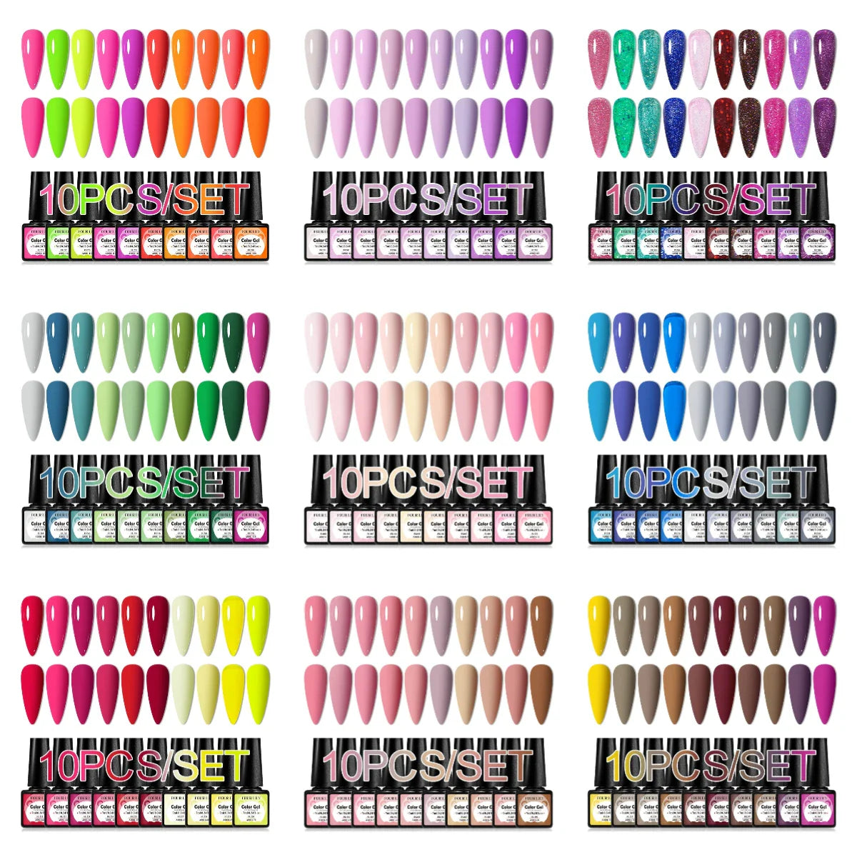 Colorful Gel Nail Polish Kit for Long Lasting Manicures-0