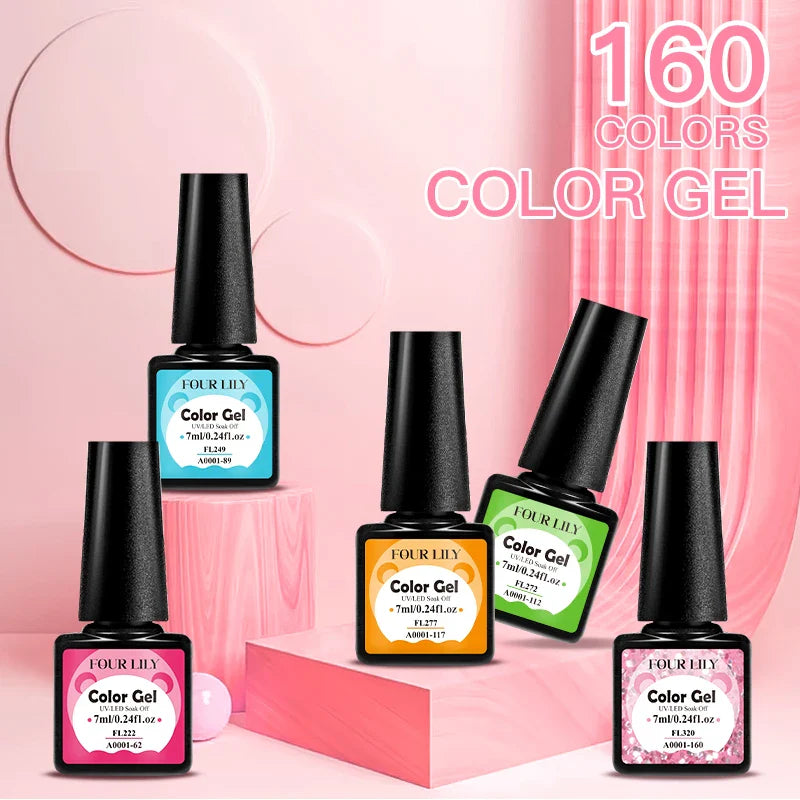Colorful Gel Nail Polish Kit for Long Lasting Manicures-1