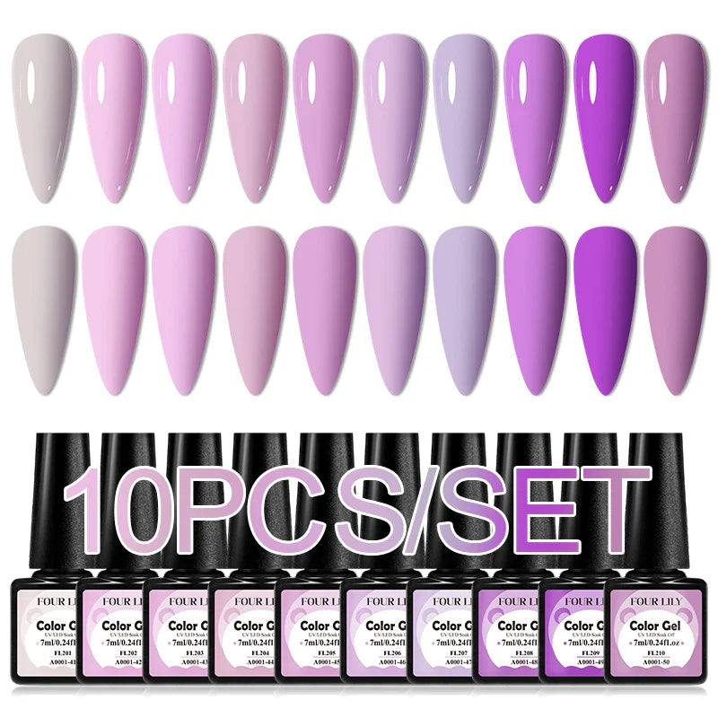 Colorful Gel Nail Polish Kit for Long Lasting Manicures-6