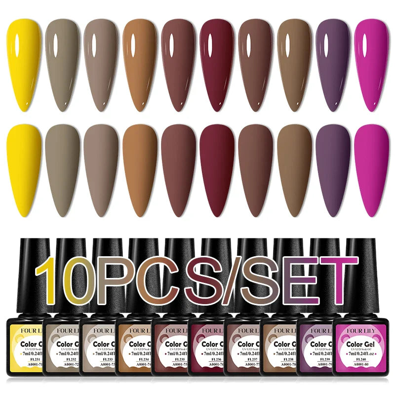 Colorful Gel Nail Polish Kit for Long Lasting Manicures-18