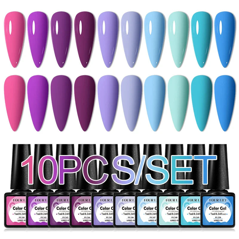Colorful Gel Nail Polish Kit for Long Lasting Manicures-17