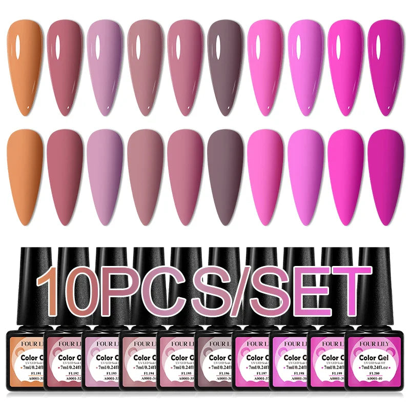 Colorful Gel Nail Polish Kit for Long Lasting Manicures-7