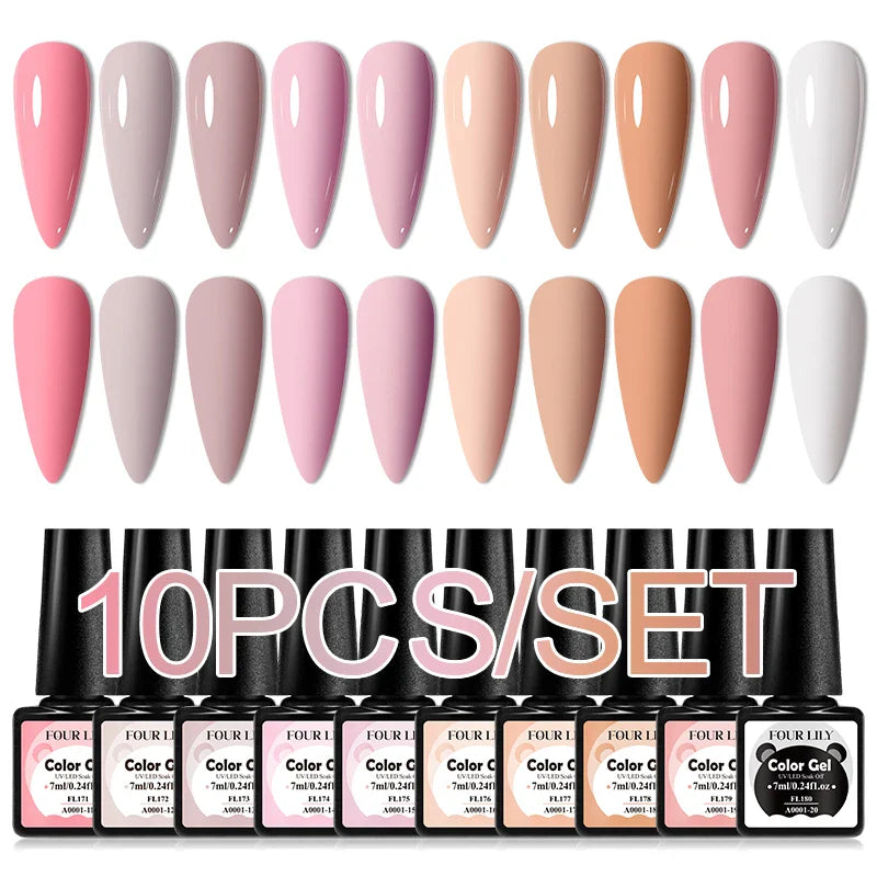 Colorful Gel Nail Polish Kit for Long Lasting Manicures-12