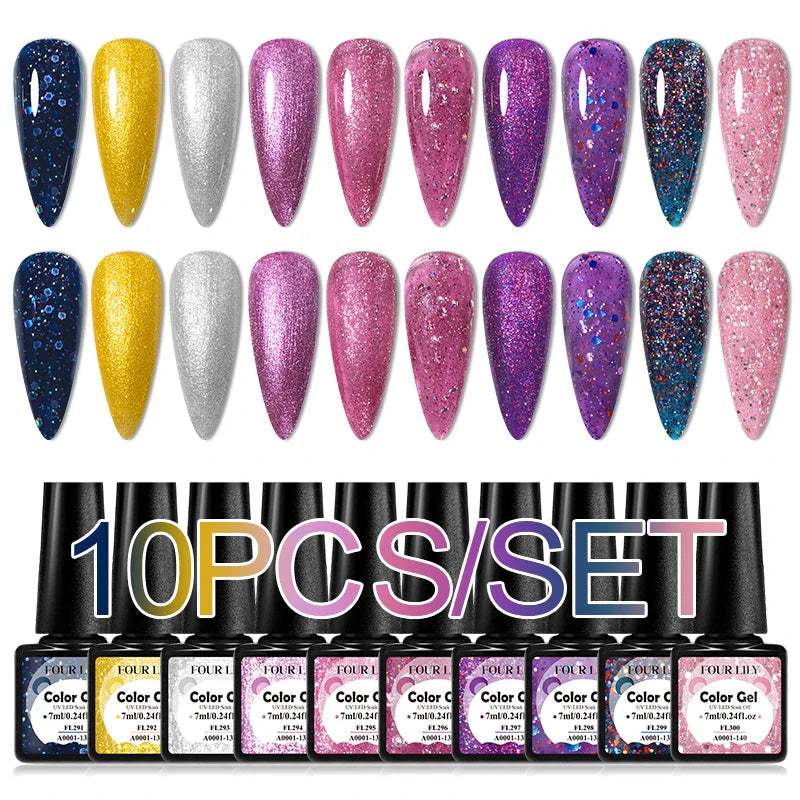 Colorful Gel Nail Polish Kit for Long Lasting Manicures-16
