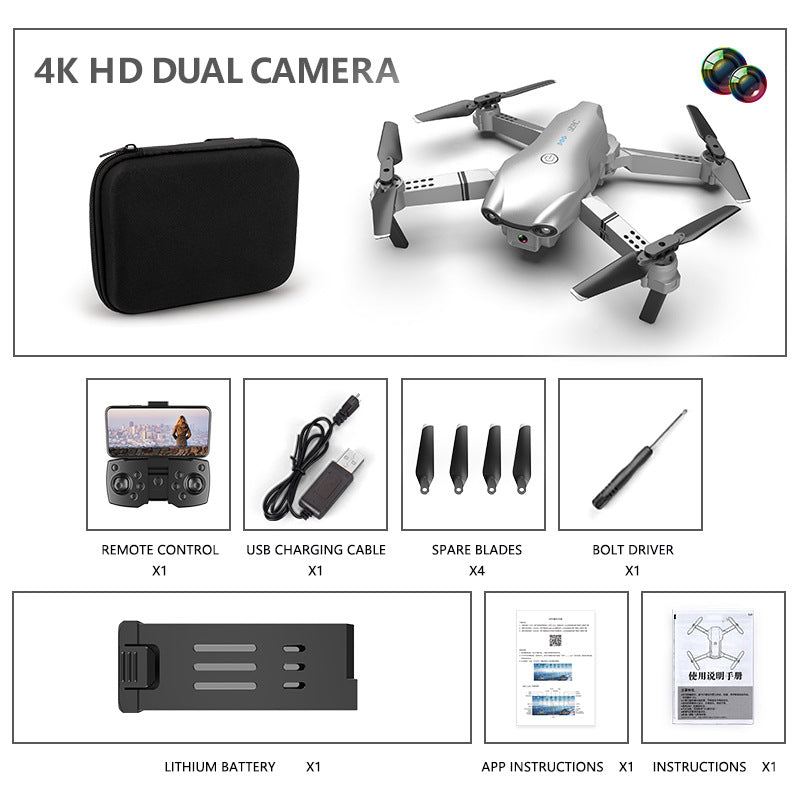 Compact Dual Camera Drone with Storage Bag-5