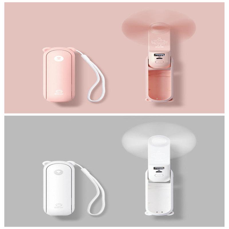 Cool Breeze Companion: Portable Fan with Power Bank Power!-14