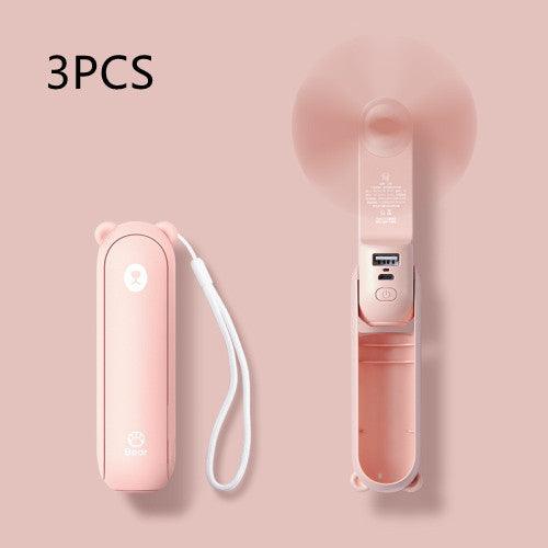 Cool Breeze Companion: Portable Fan with Power Bank Power!-19