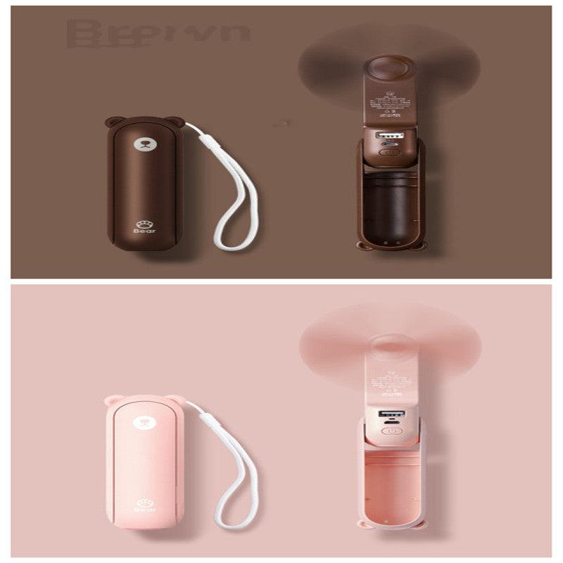 Cool Breeze Companion: Portable Fan with Power Bank Power!-22