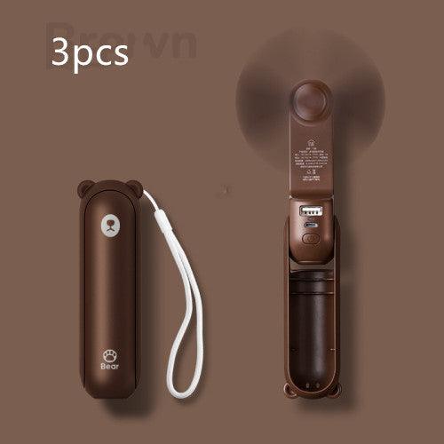 Cool Breeze Companion: Portable Fan with Power Bank Power!-17