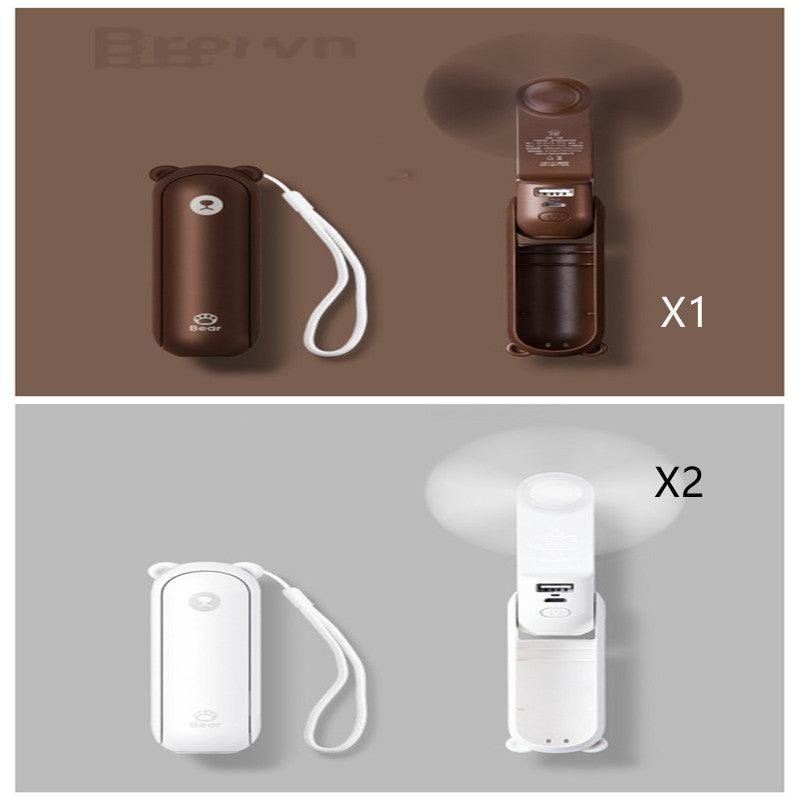 Cool Breeze Companion: Portable Fan with Power Bank Power!-13
