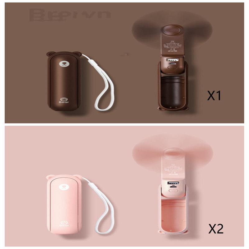 Cool Breeze Companion: Portable Fan with Power Bank Power!-11