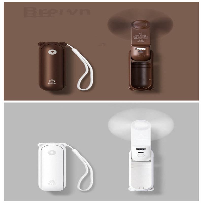 Cool Breeze Companion: Portable Fan with Power Bank Power!-23