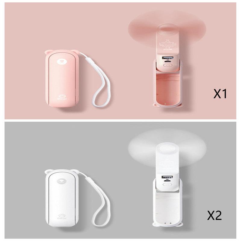 Cool Breeze Companion: Portable Fan with Power Bank Power!-16
