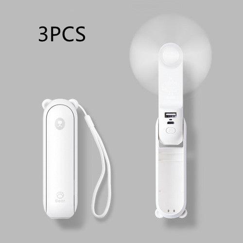 Cool Breeze Companion: Portable Fan with Power Bank Power!-21
