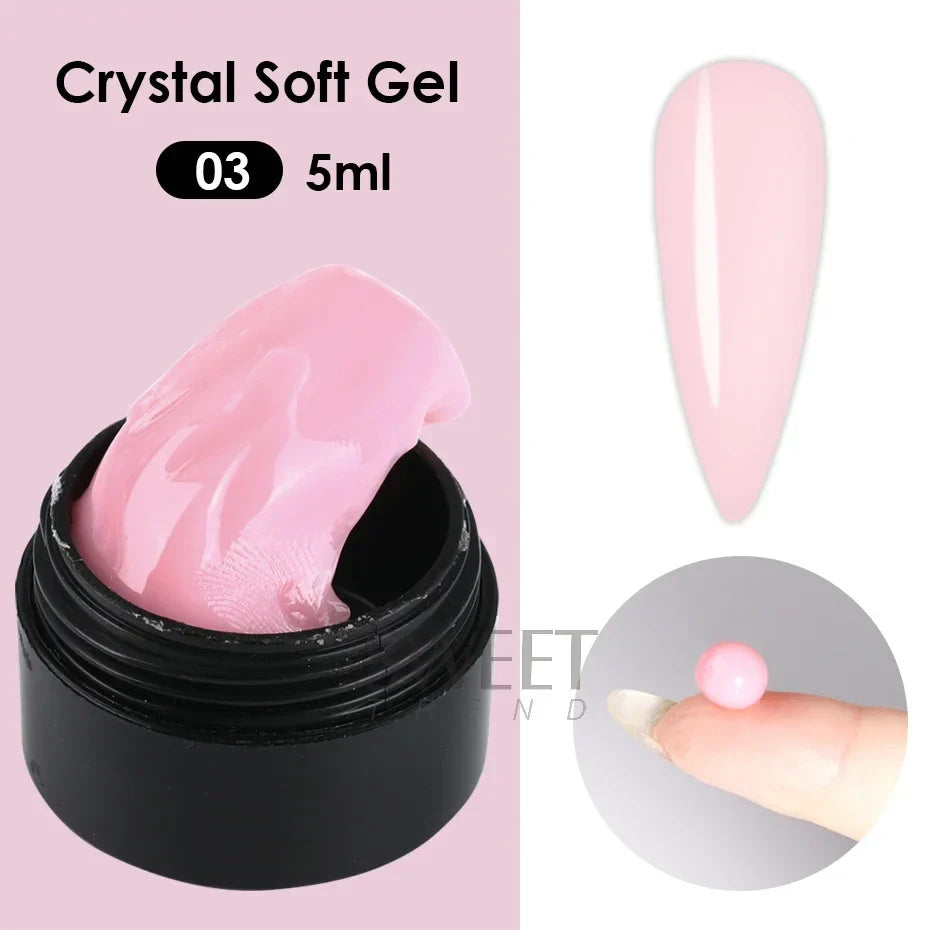 Crystal Soft Nail Gel Kit for Stunning DIY Manicures-8