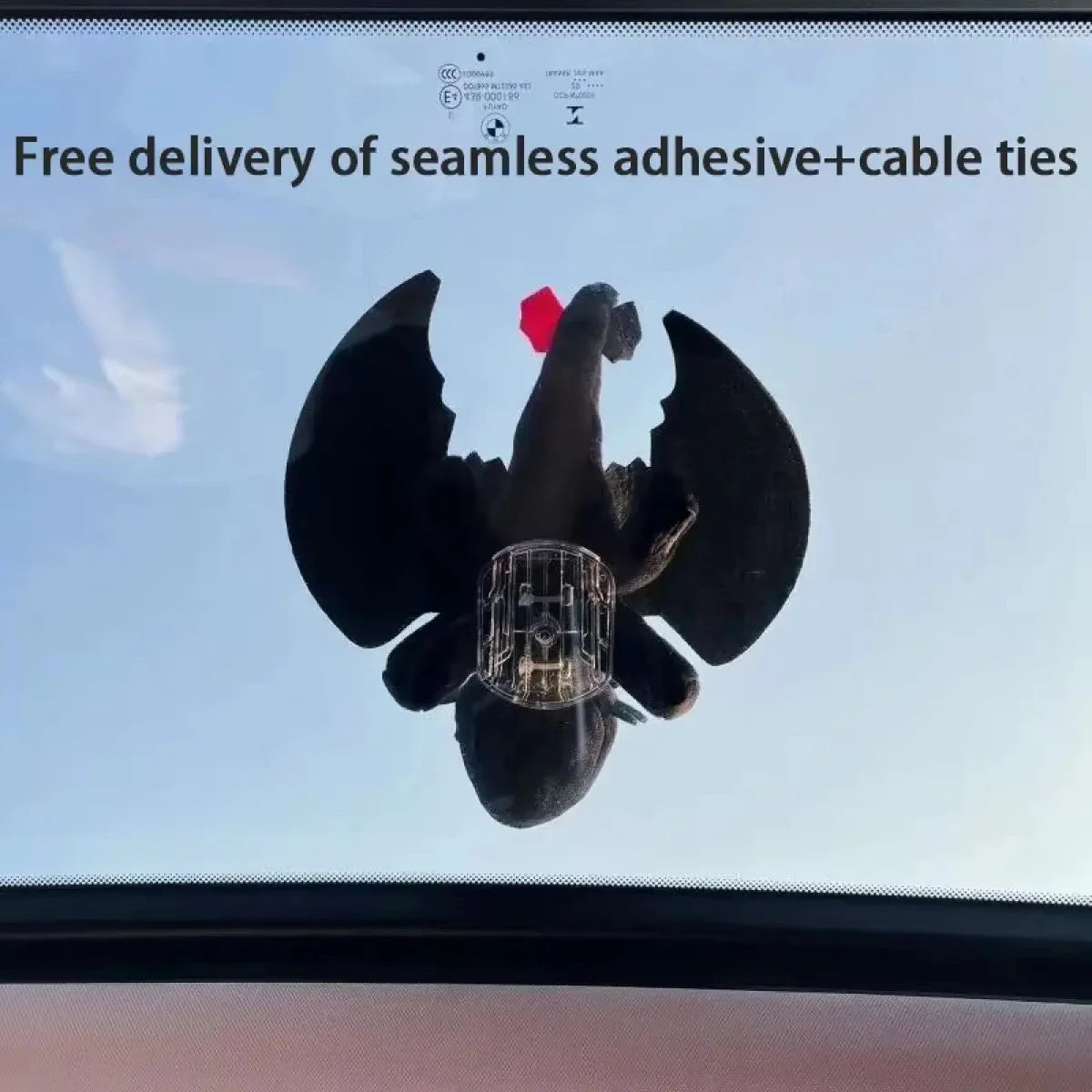 Cute 20cm Toothless Dragon Car Decor Toys-4