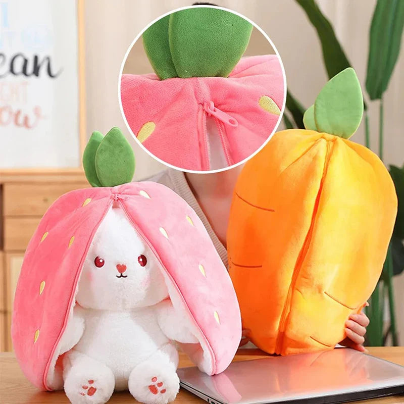 Cute Strawberry Carrot Rabbit Plush Toy 18-35cm-4