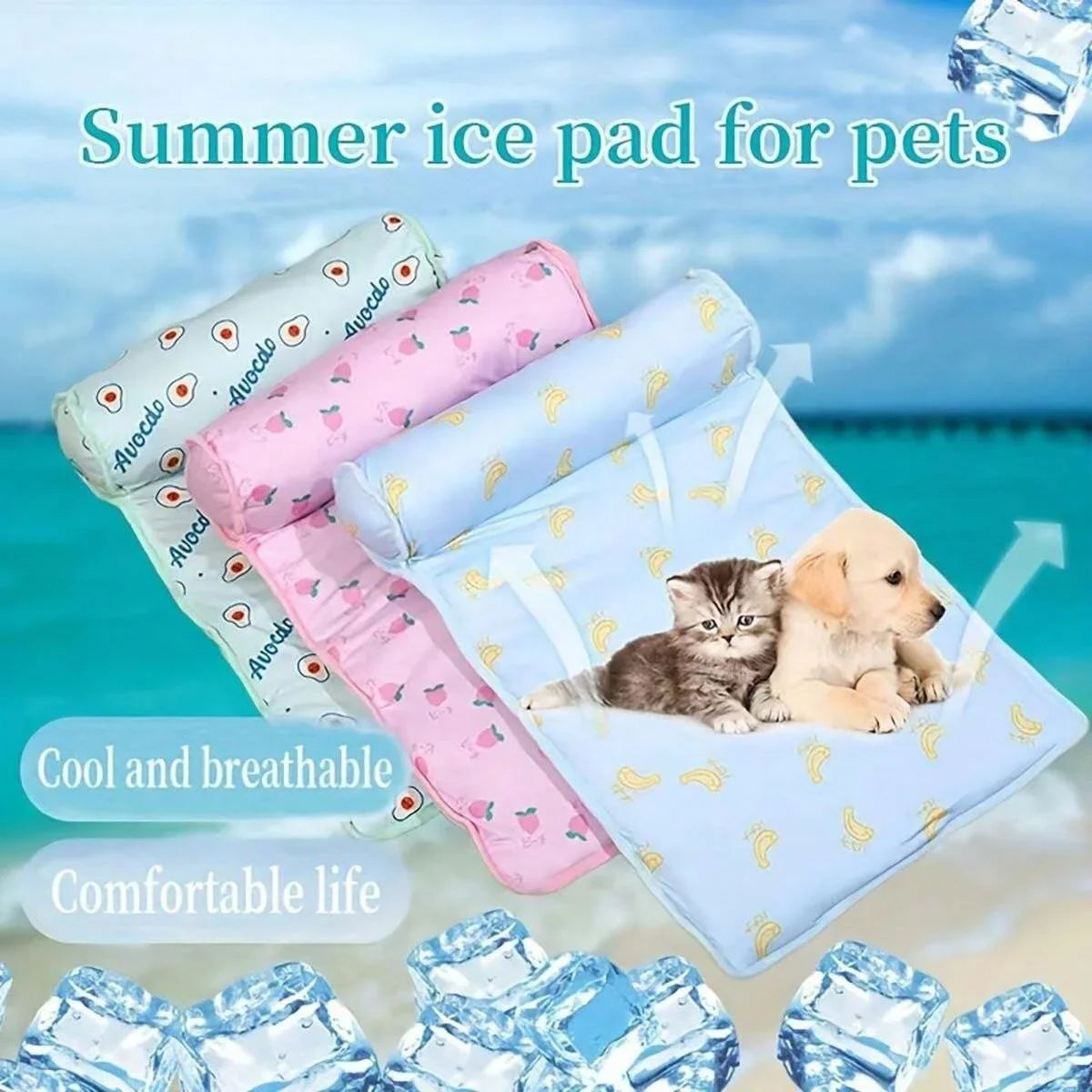 Dog Cooling Summer Mat for Pets Washable-0
