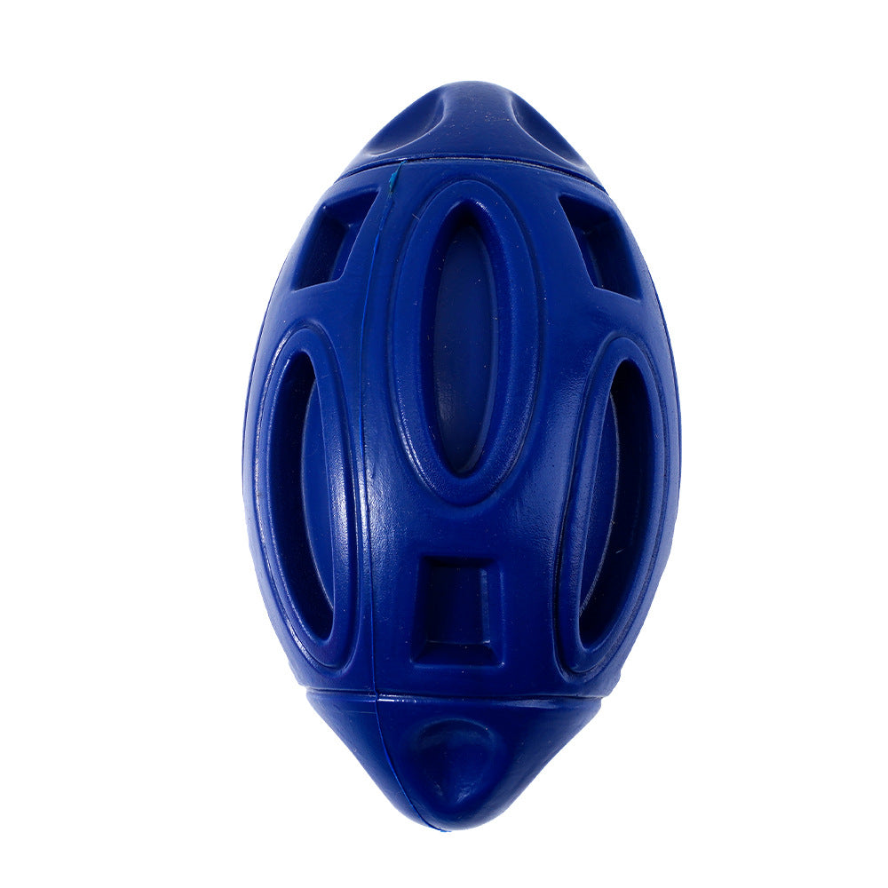 Durable Rubber Squeaky Rugby Dog Ball-8