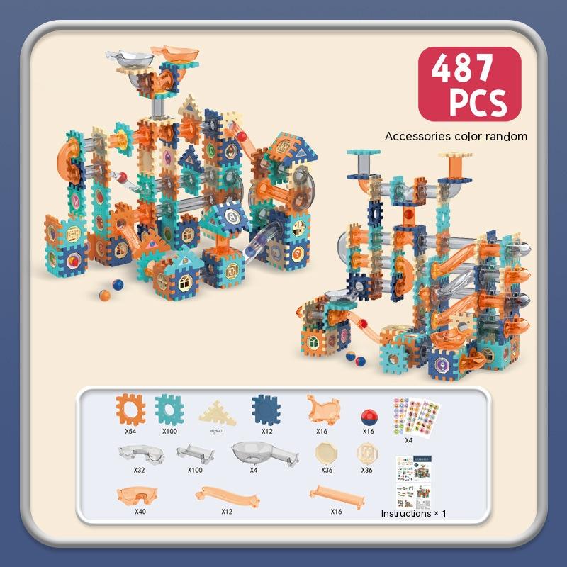 Electric Building Blocks Gear Rotating DIY Educational Toys-8