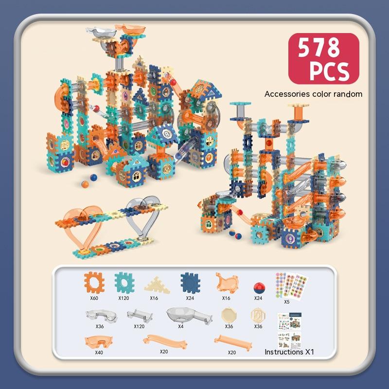 Electric Building Blocks Gear Rotating DIY Educational Toys-9
