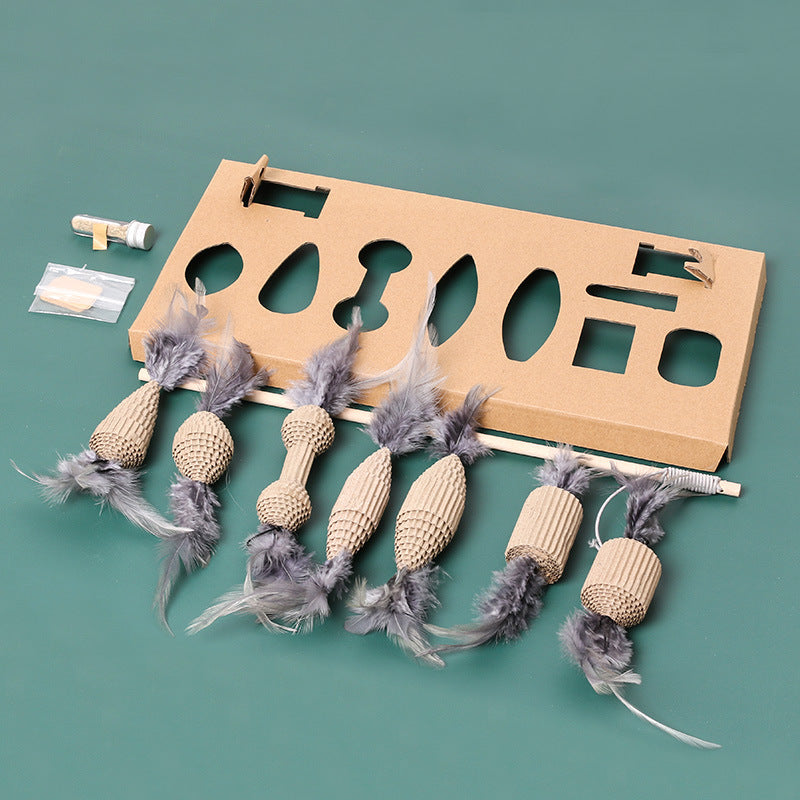 Entertaining Seven-Piece Cat Toy Set-4