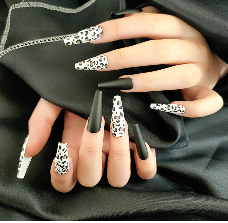 Long Ballet Nails With Flat And Pointed Water Droplets-3
