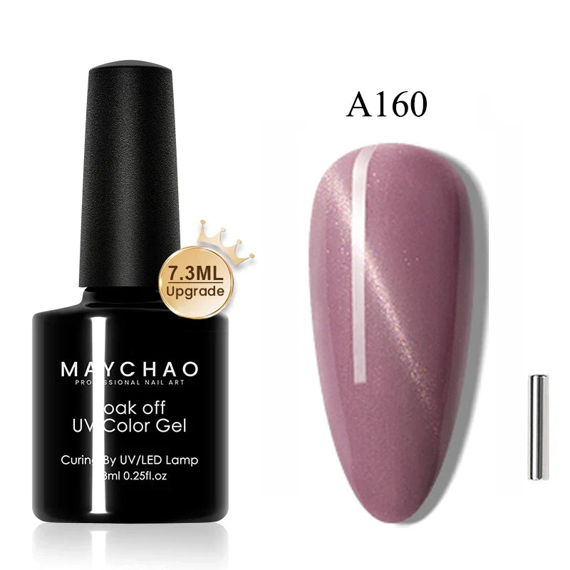 Maychao 12ml Cat Eye Gel Nail Polish Rainbow Effect-44