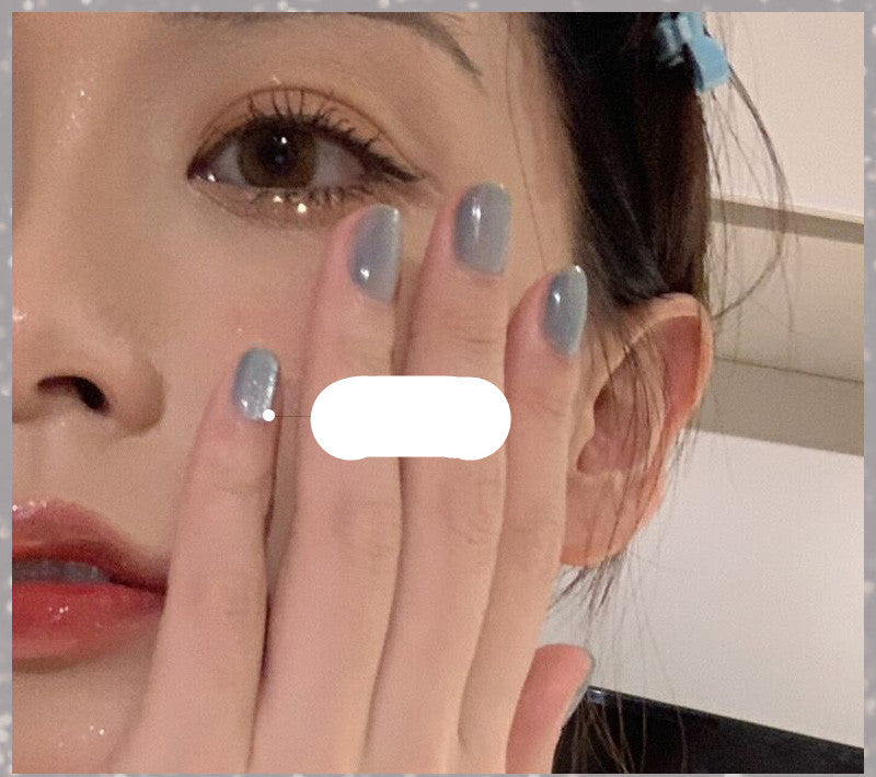 Milk Tea Crystal Cat Eye Nail Polish-4