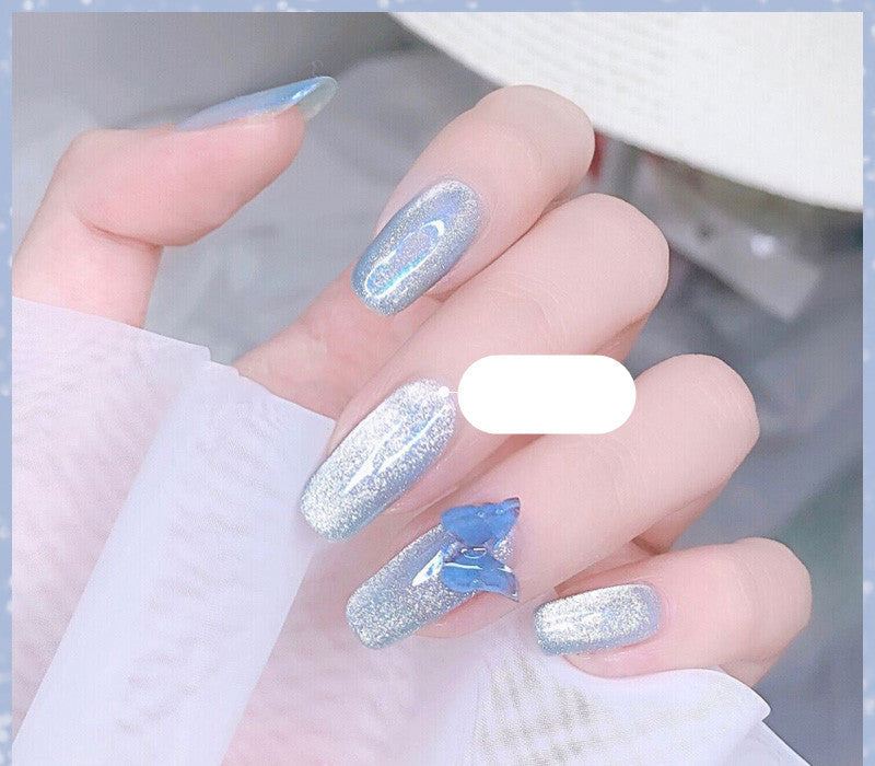 Milk Tea Crystal Cat Eye Nail Polish-26