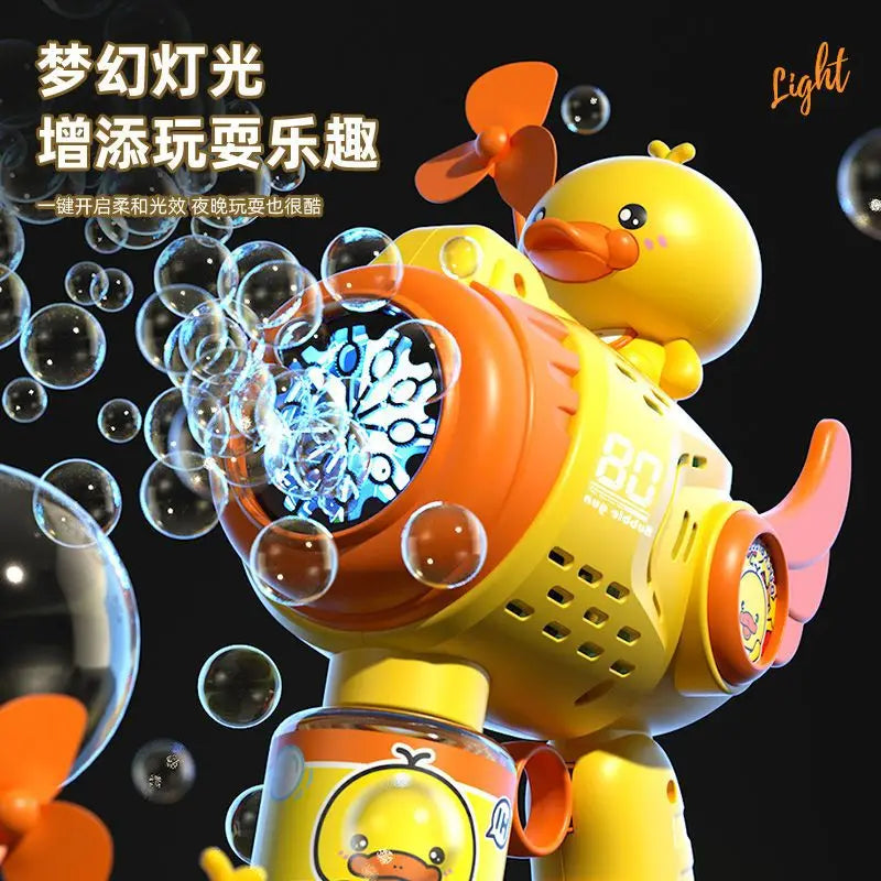New Little Yellow Duck Bubble Gun Toy-4