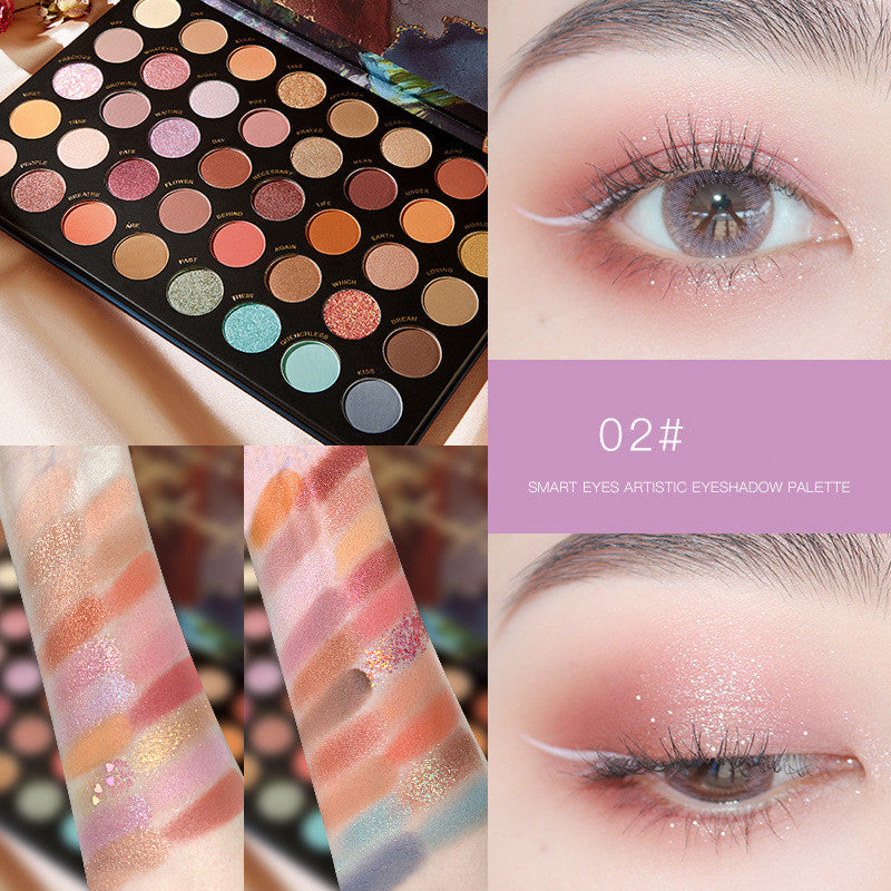 Pearly Earth Color Multi-color Eyeshadow Palette-2