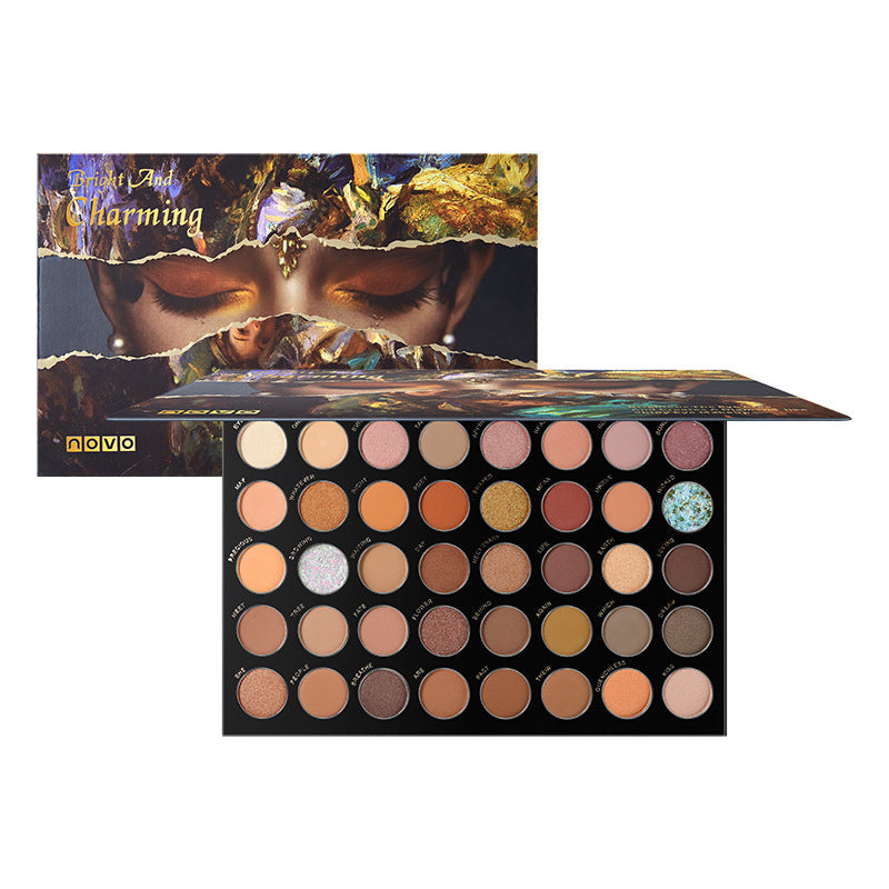 Pearly Earth Color Multi-color Eyeshadow Palette-3