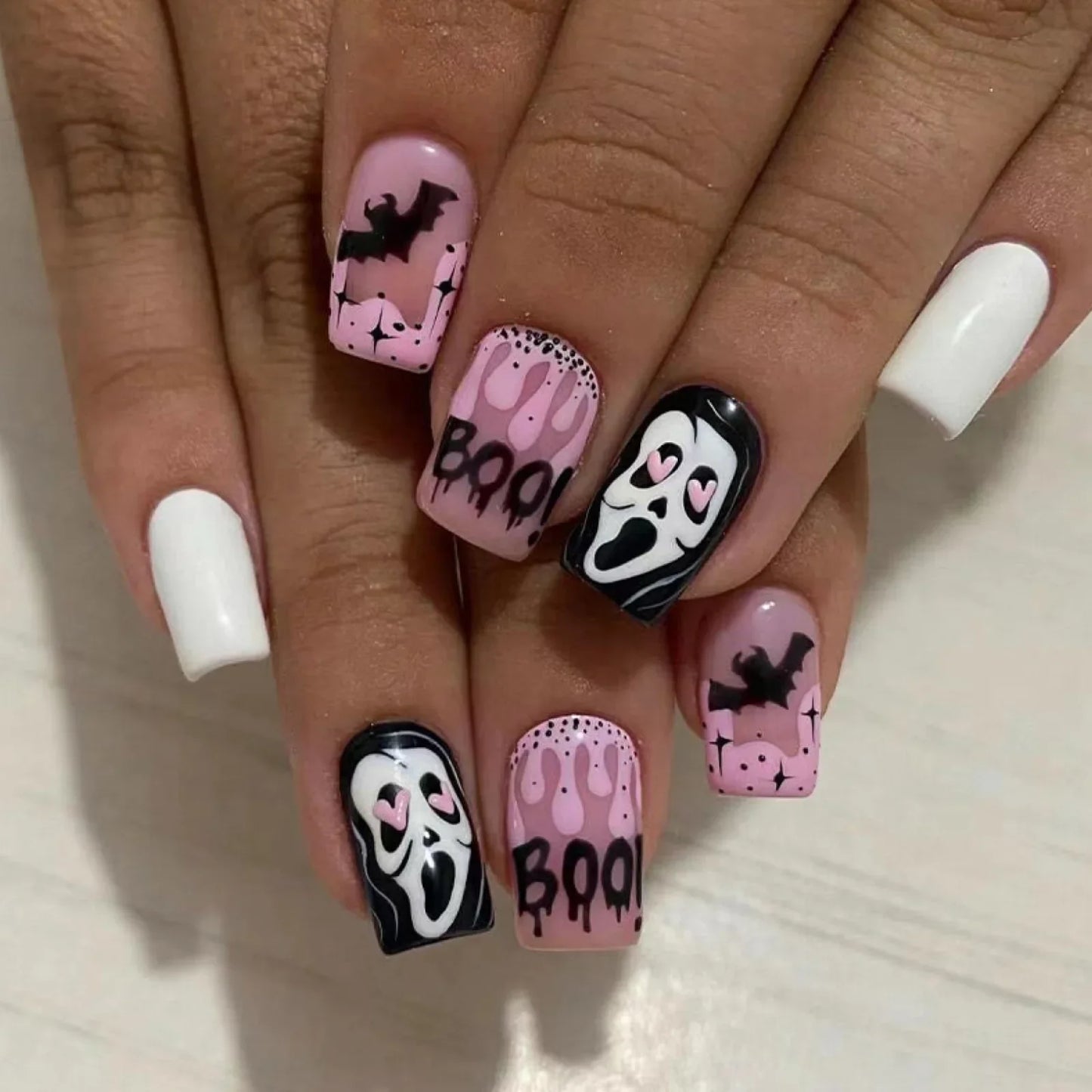 Pumpkin & Ghost Press-On Nails-5