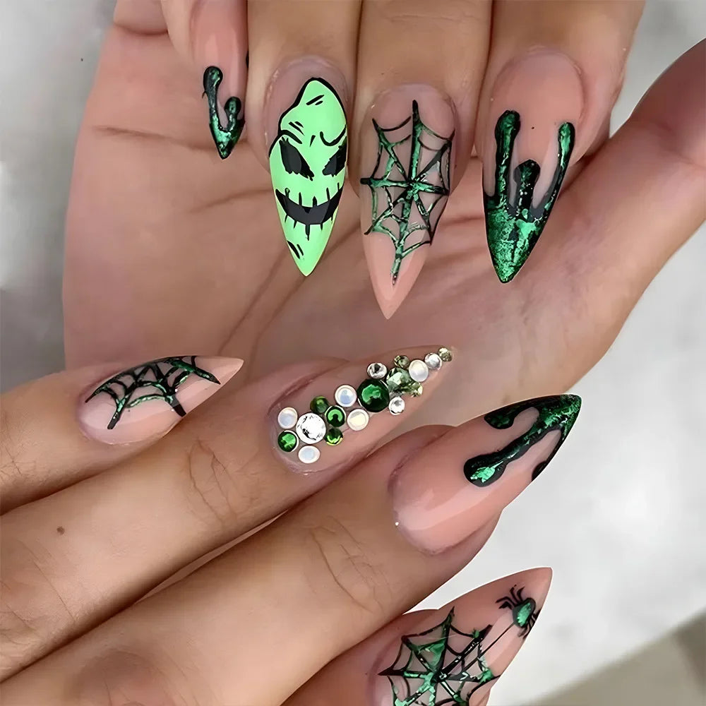 Purple Almond Press-On Nails-4