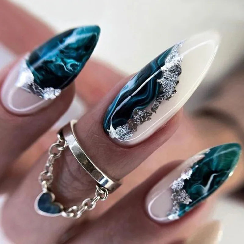 Chic Almond Press-On Nails-61