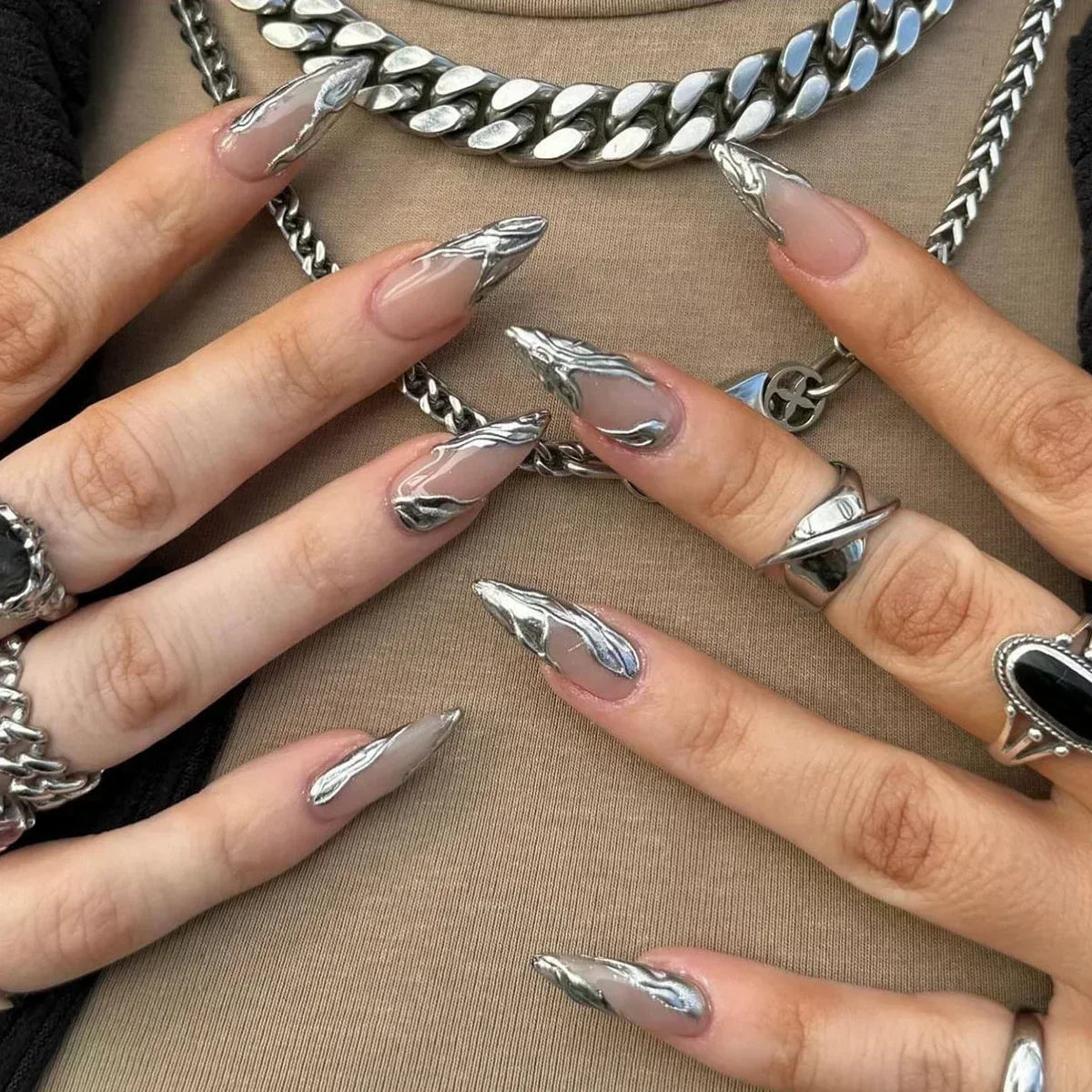 Stiletto Press-On Nails Set-36