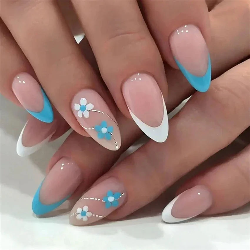 Vibrant Ballerina Nail Tips Set-36