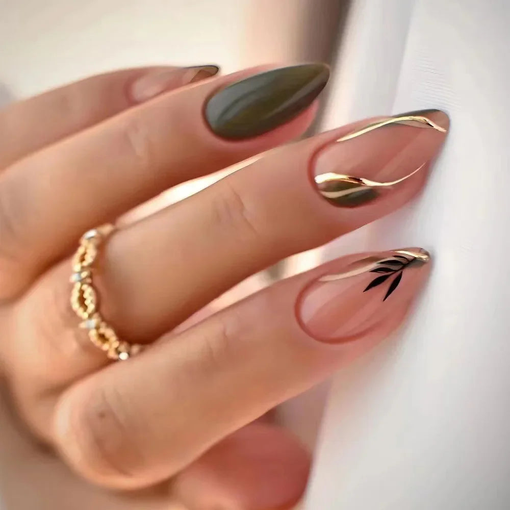 Chic Almond Press-On Nails-40