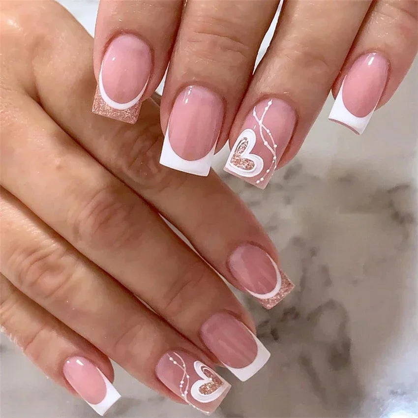Vibrant Ballerina Nail Tips Set-41